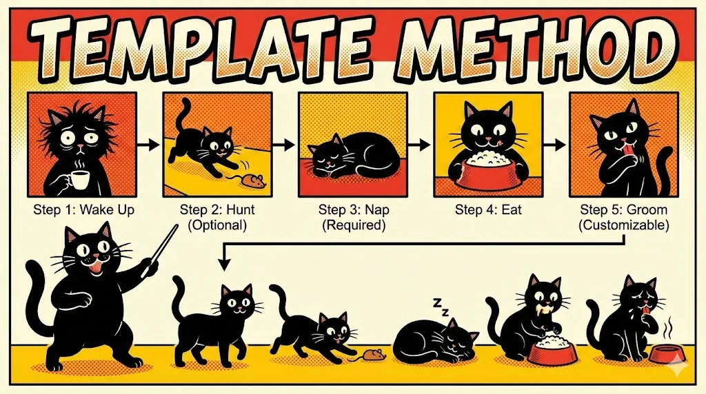 Diagrama del Patrón Template Method.