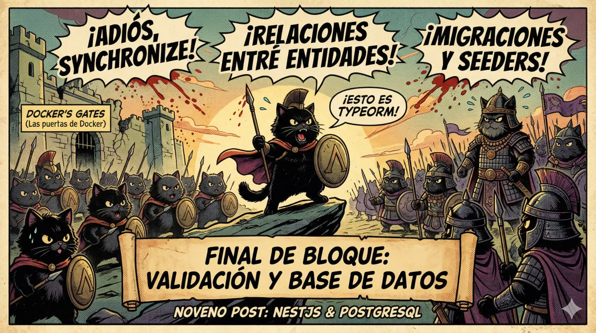 Diagrama de entidades conectadas por relaciones con flechas, representando OneToMany, ManyToOne y ManyToMany en TypeORM.