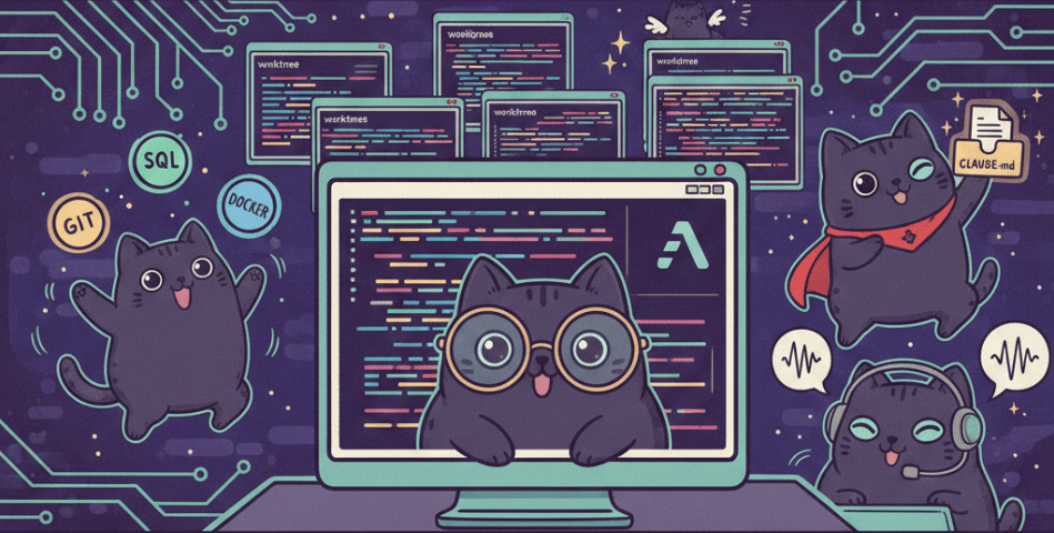 Interfaz de línea de comandos de Claude Code ejecutando tareas de programación.
