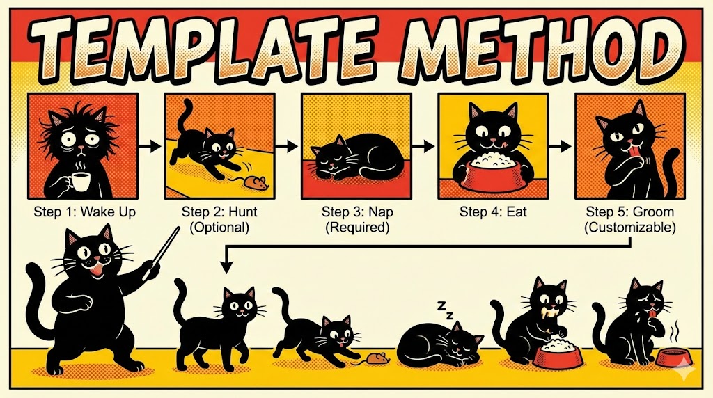 Diagrama del Patrón Template Method.